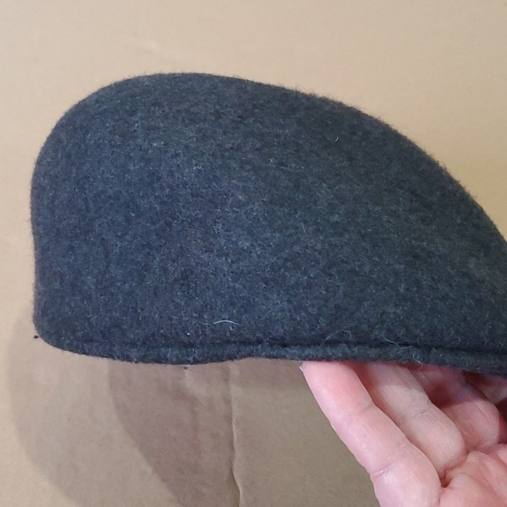 SCALA Vintage Cuffley classic wool felt newsboy gray - Picture 2 of 5
